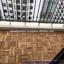 AZULEJOS DE MADERA DE ALTA CALIDAD DE MADERA 300 X 300 X 19 MM / OUTDOOR INTERLOCKING PLASTIC BASE DECK TILE